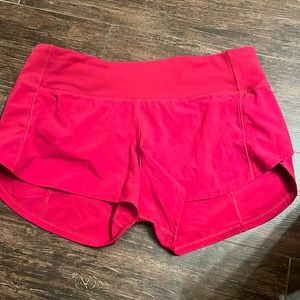 Red Lululemon Shorts